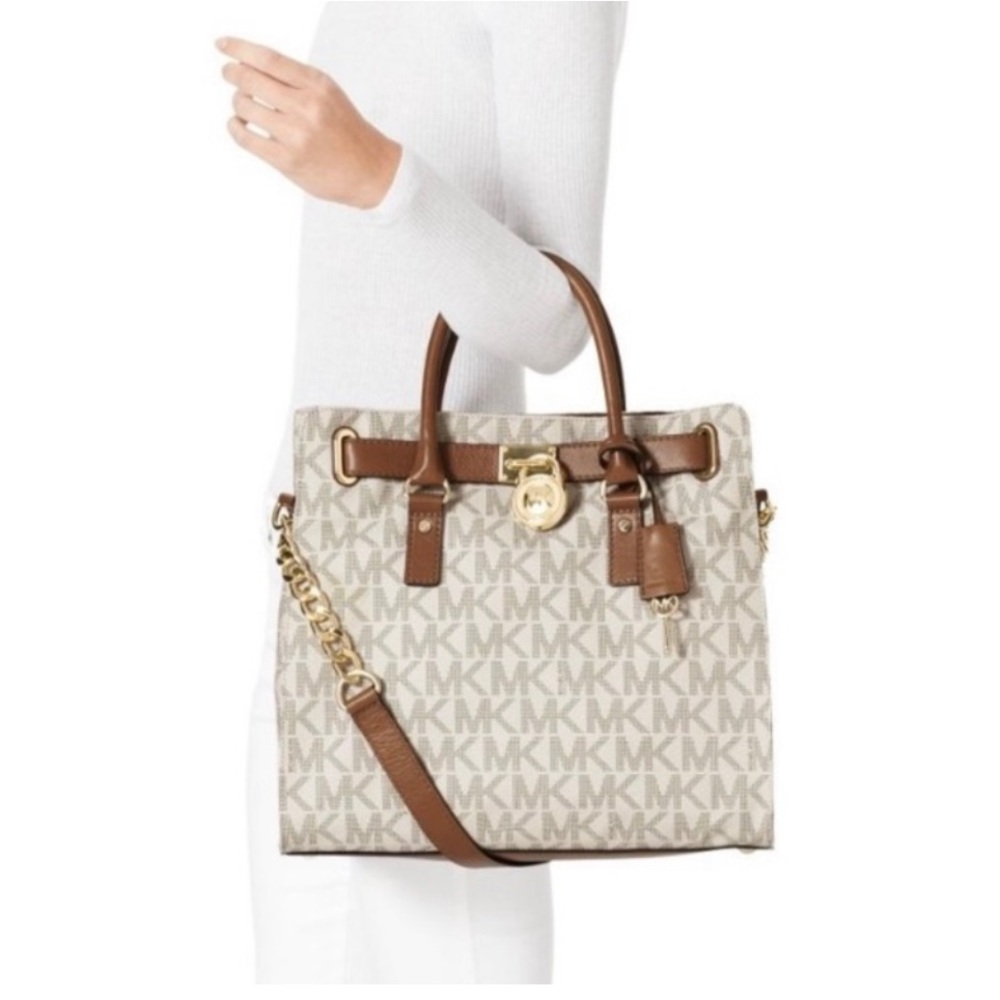 Large Michael Kors Hamilton Logo Tote